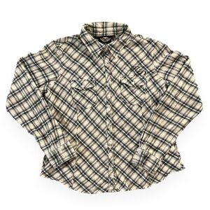 Harley Davidson Plaid Button Up